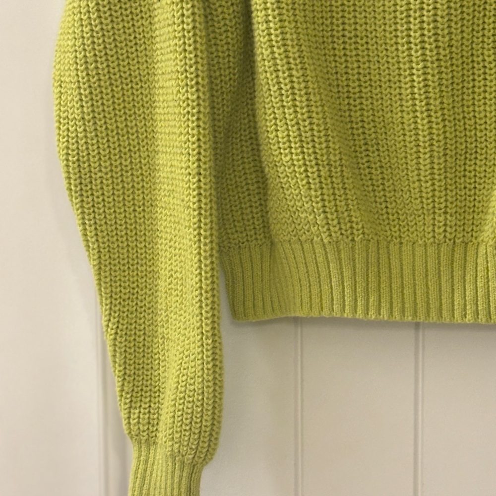 Wild Fable Bright Green Crew Neck Sweater Large - Picture 2 of 5